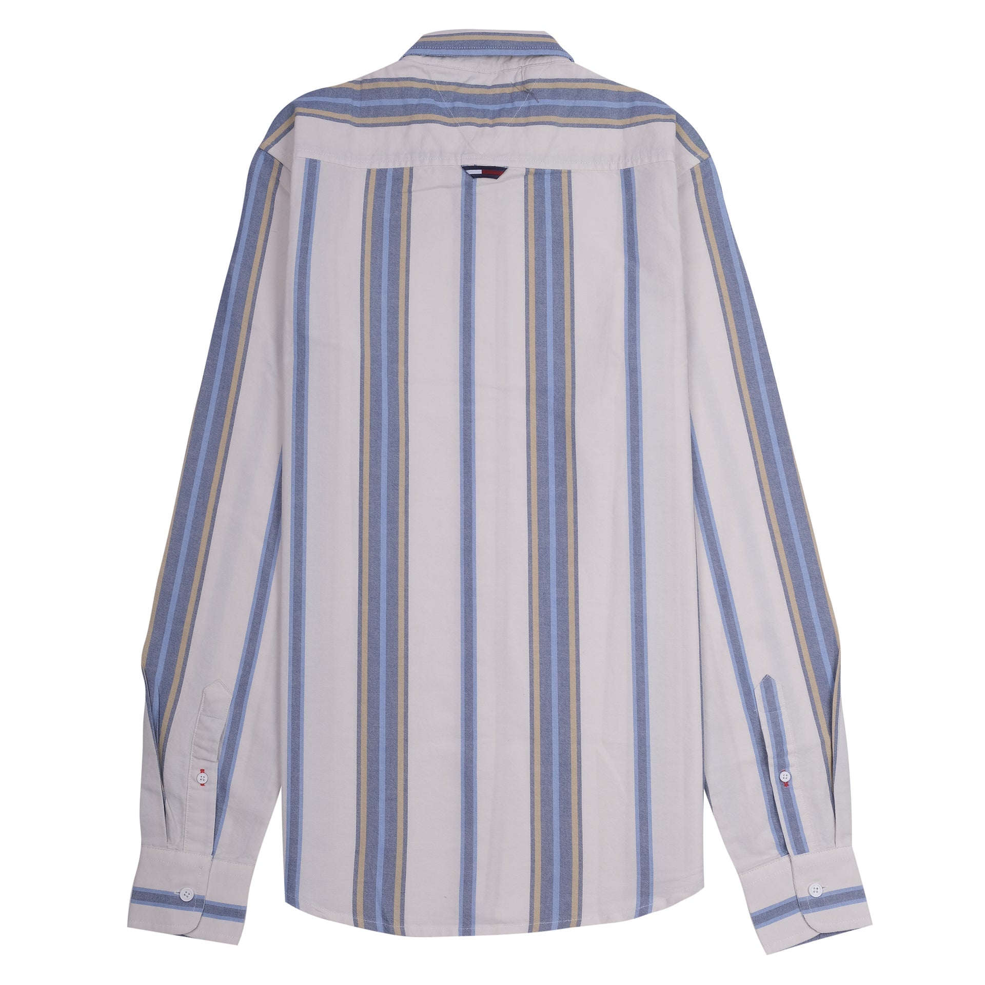 TOMMY JEANS Ocean Mist Tailored Fit Long Sleeve Striped Shirt