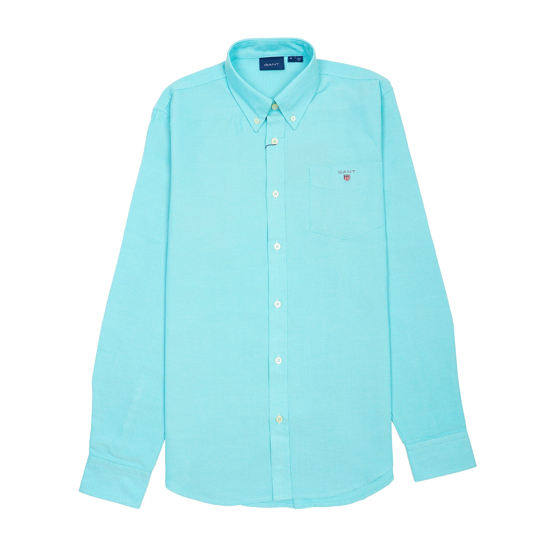GANT Lucent Aqua Tailored Fit Long Sleeve Button-Down Shirt