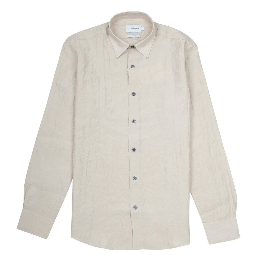 CALVIN KLEIN Sand Dune Slim Fit Long Sleeve Button-Up Shirt