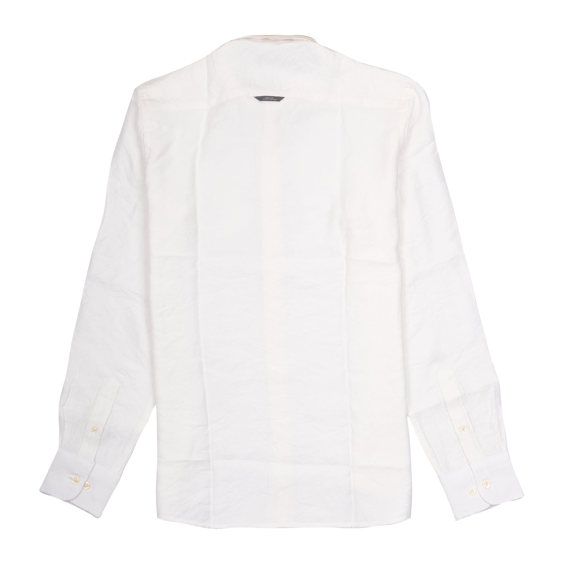 ARMANI EXCHANGE Frosted Pearl Classic Fit Long Sleeve Linen Shirt