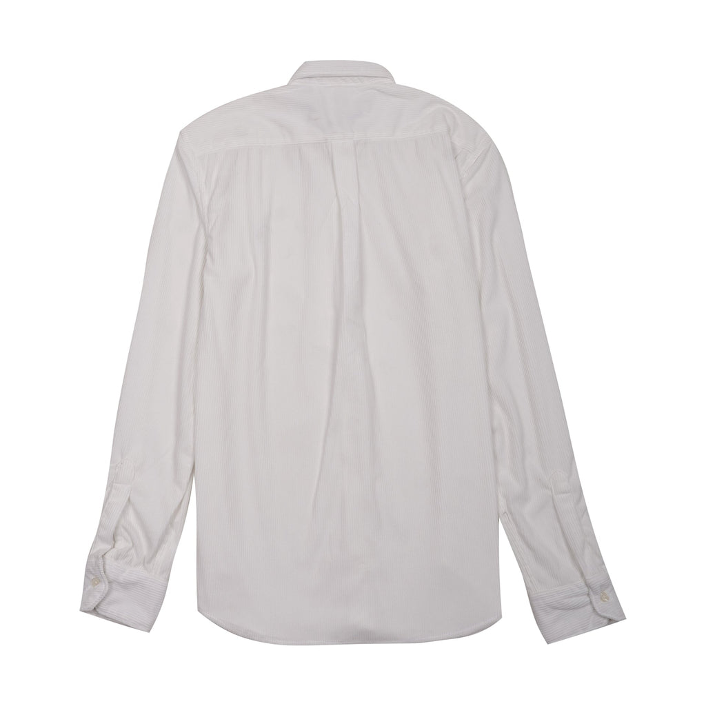 ABERCROMBIE & FITCH Pristine Ivory Tailored Fit Long Sleeve Shirt