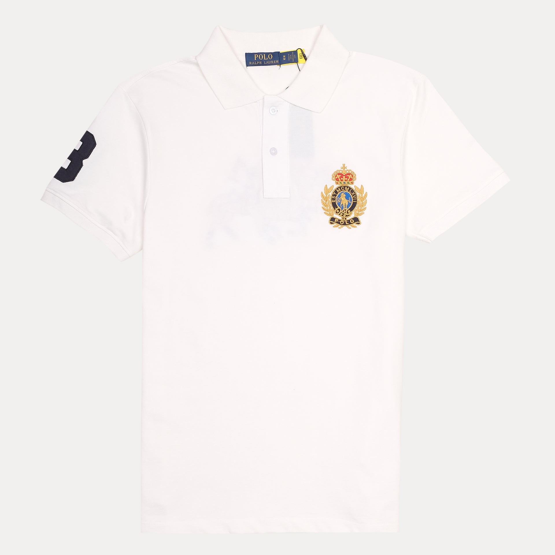 POLO RALPH LAUREN Silken Ivory Tailored Fit Short Sleeve Piqué Polo Shirt