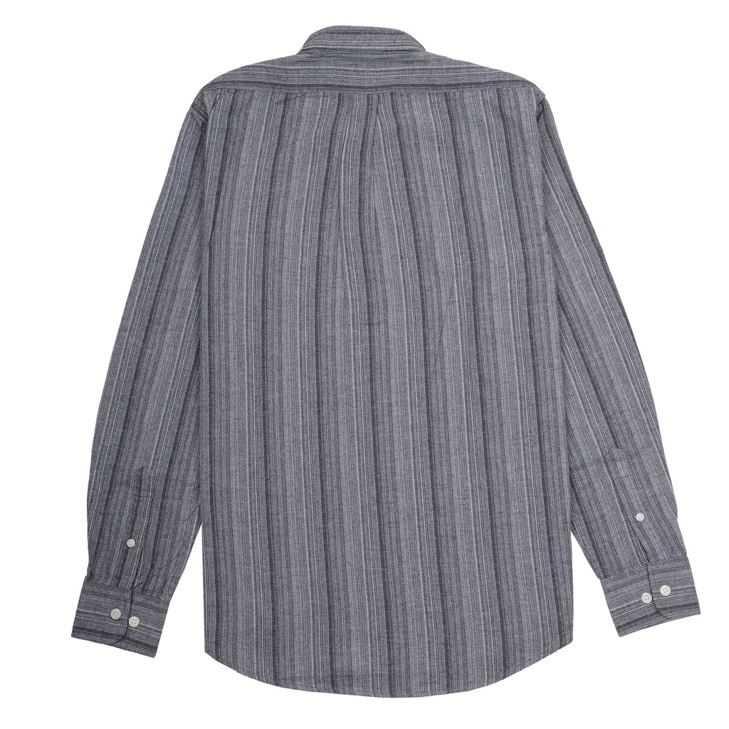 BROOKS BROTHERS Midnight Slate Regent Fit Long Sleeve Stripe Oxford Shirt