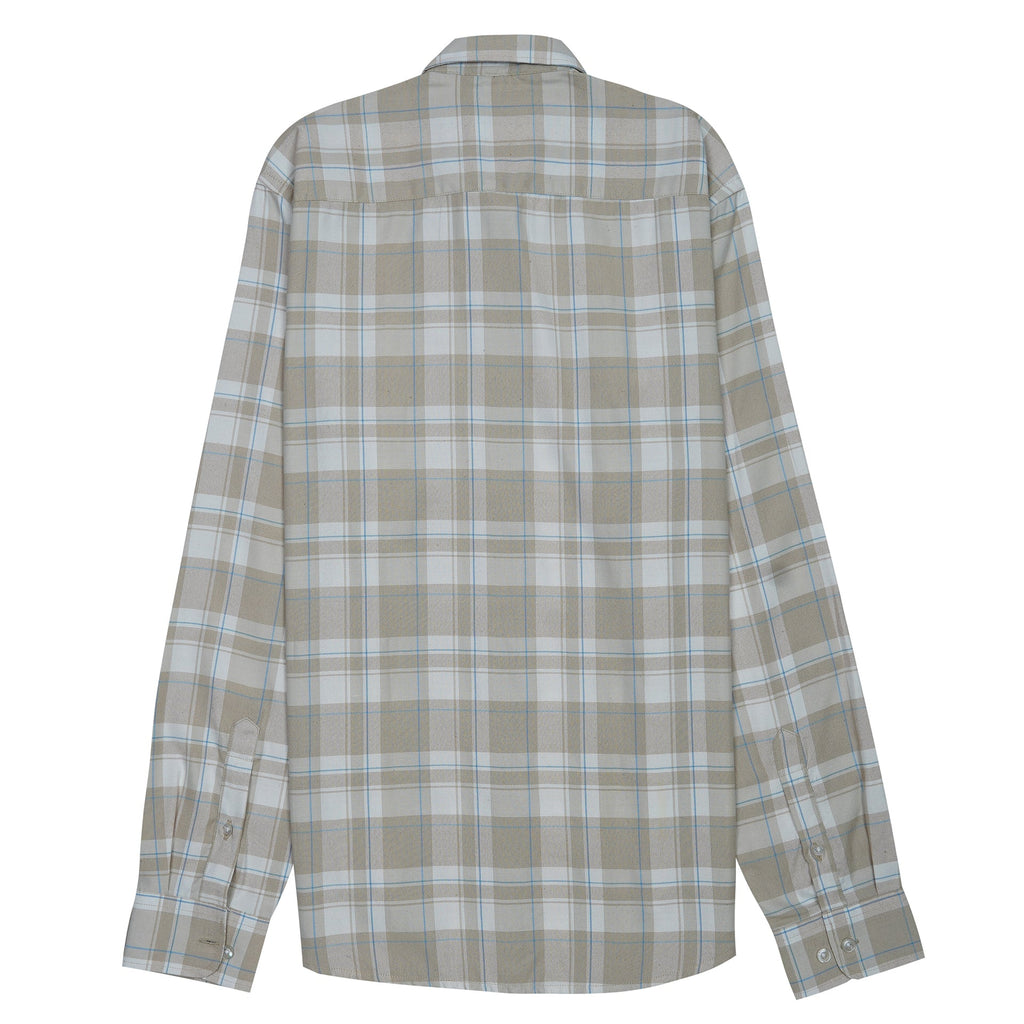 LACOSTE Prismatic Sand Dune Tailored Fit Long Sleeve Shirt