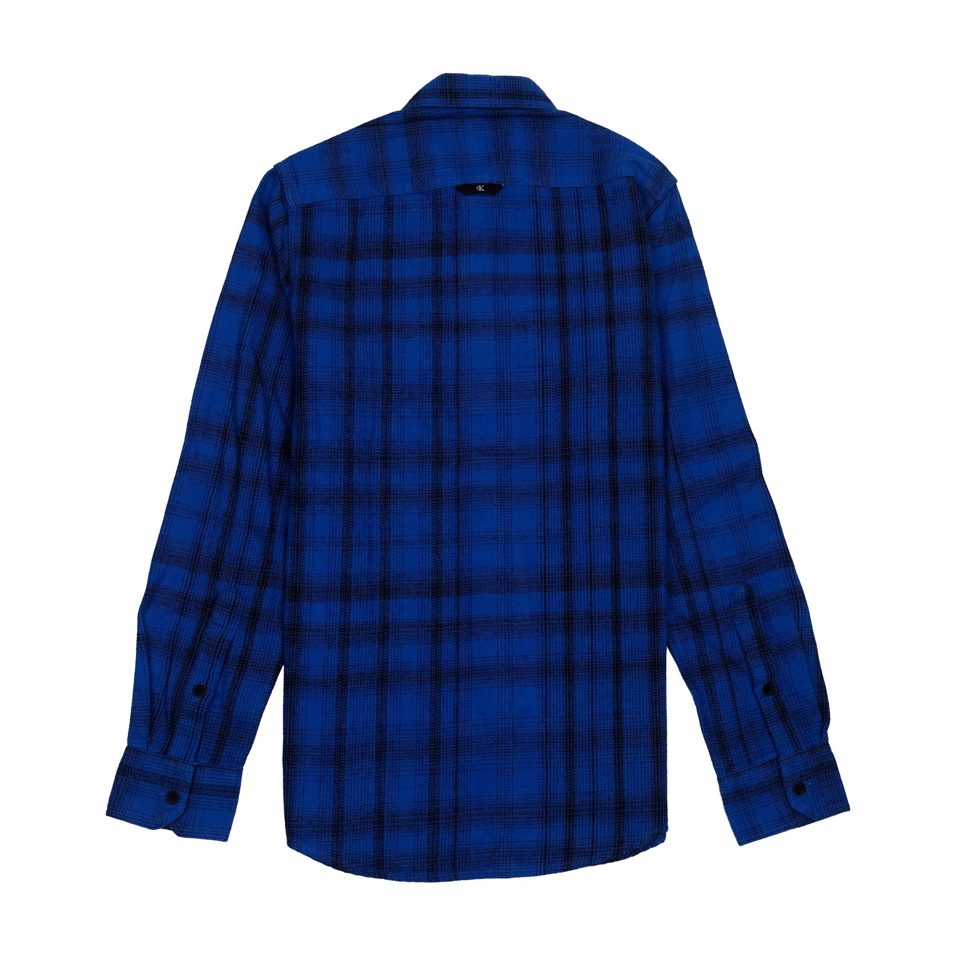 CALVIN KLEIN JEANS Radiant Sapphire Tailored Fit Long Sleeve Flannel Shirt