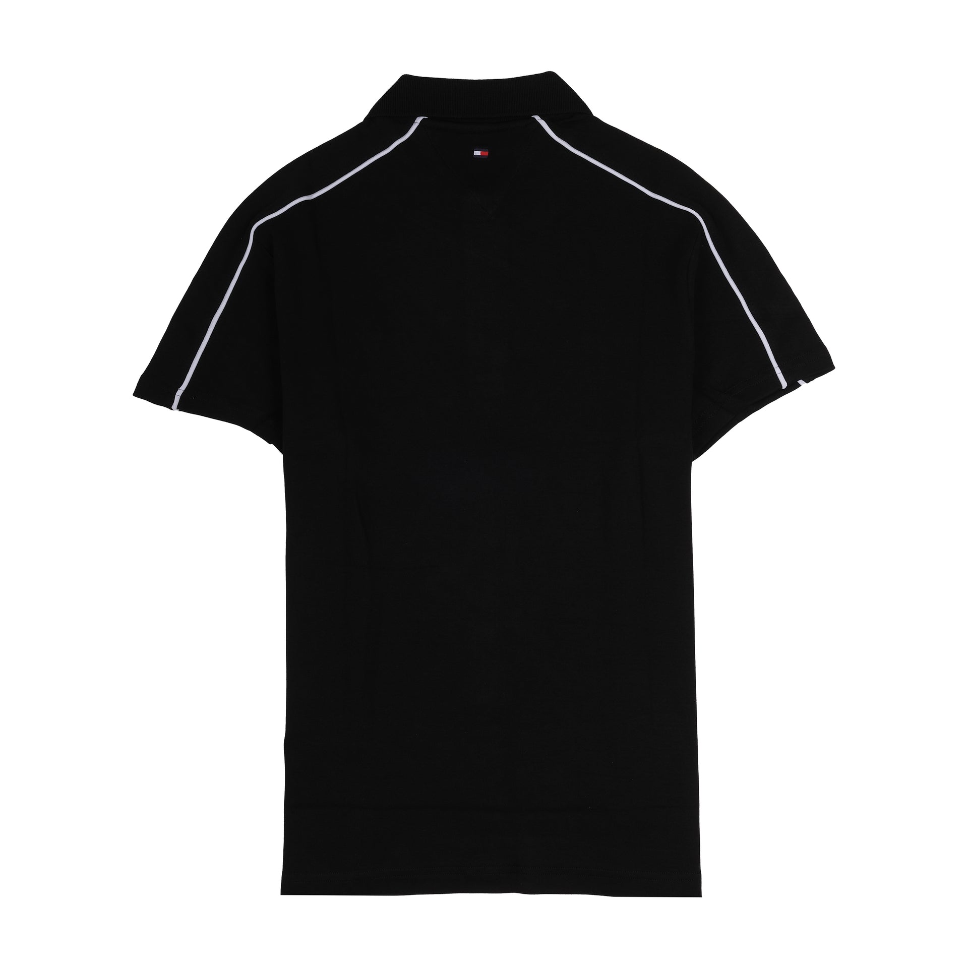 TOMMY HILFIGER Midnight Onyx Classic Fit Polo Shirt with Contrast Piping