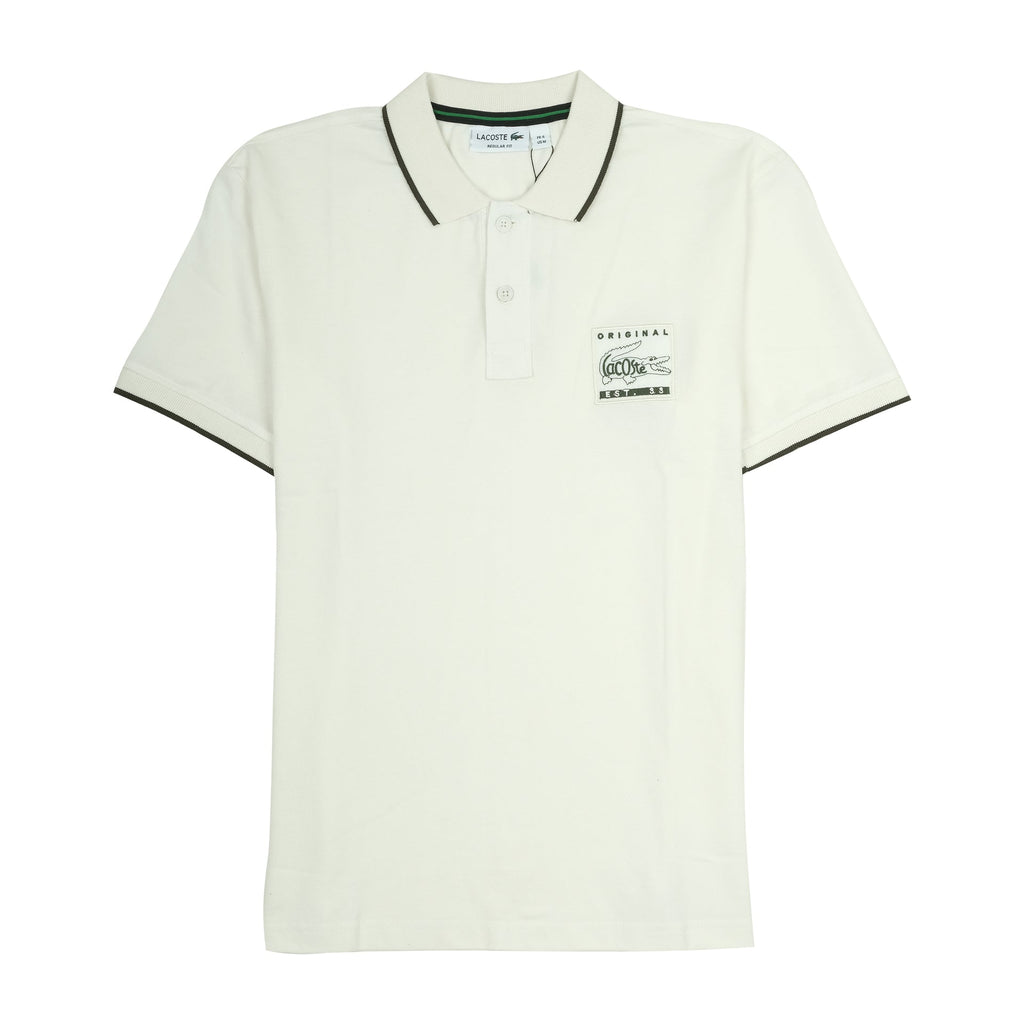 LACOSTE Cloud White Original Regular Fit Polo Shirt