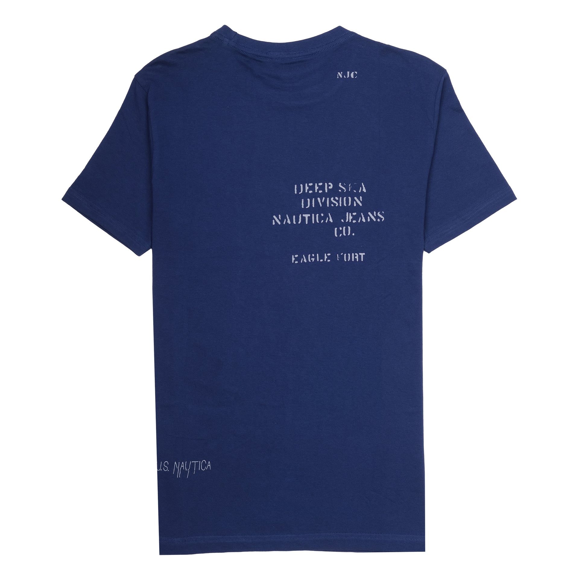 NAUTICA Deep Ocean Blue Slim Fit Short Sleeve Tee