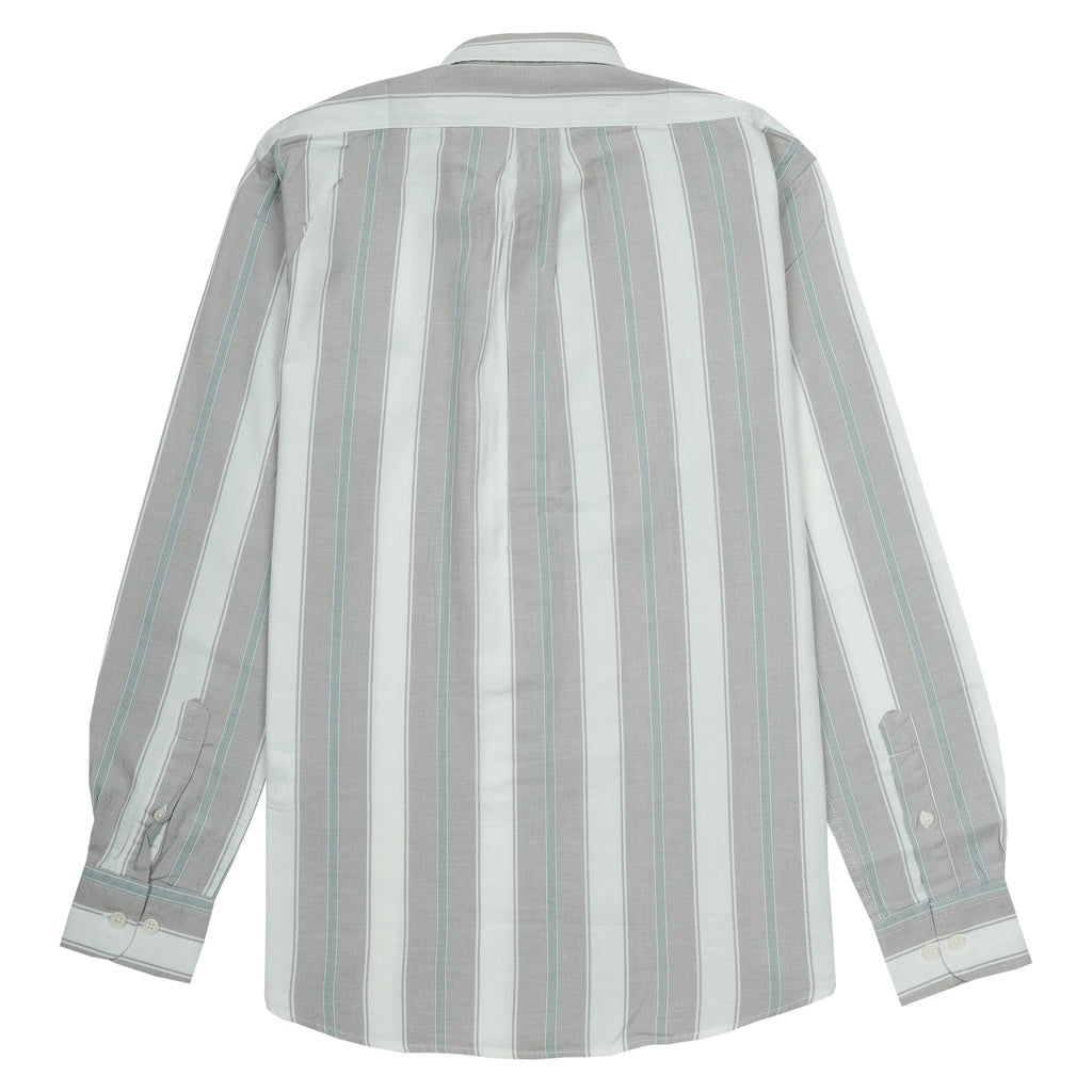 BROOKS BROTHERS Silver Mist Regent Fit Striped Oxford Shirt