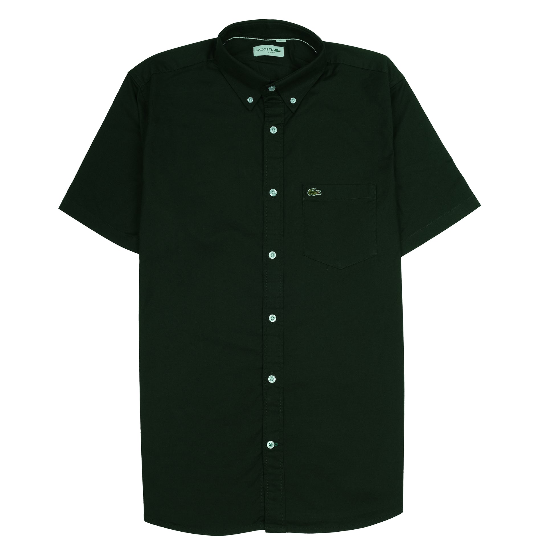 LACOSTE Forest Canopy Classic Fit Short Sleeve Button-Up Shirt