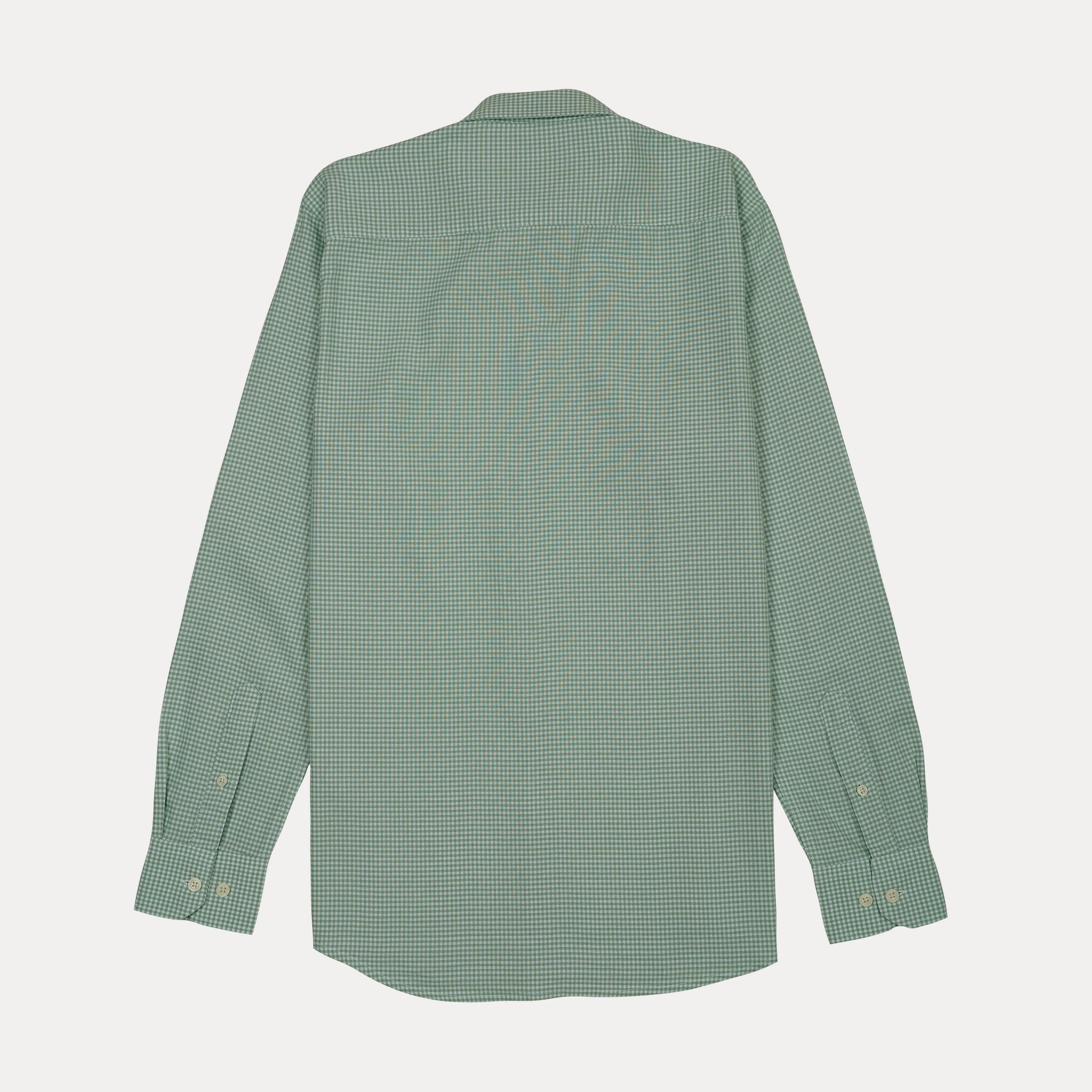 HACKETT Enchanted Sage Tailored Fit Long Sleeve Gingham Shirt