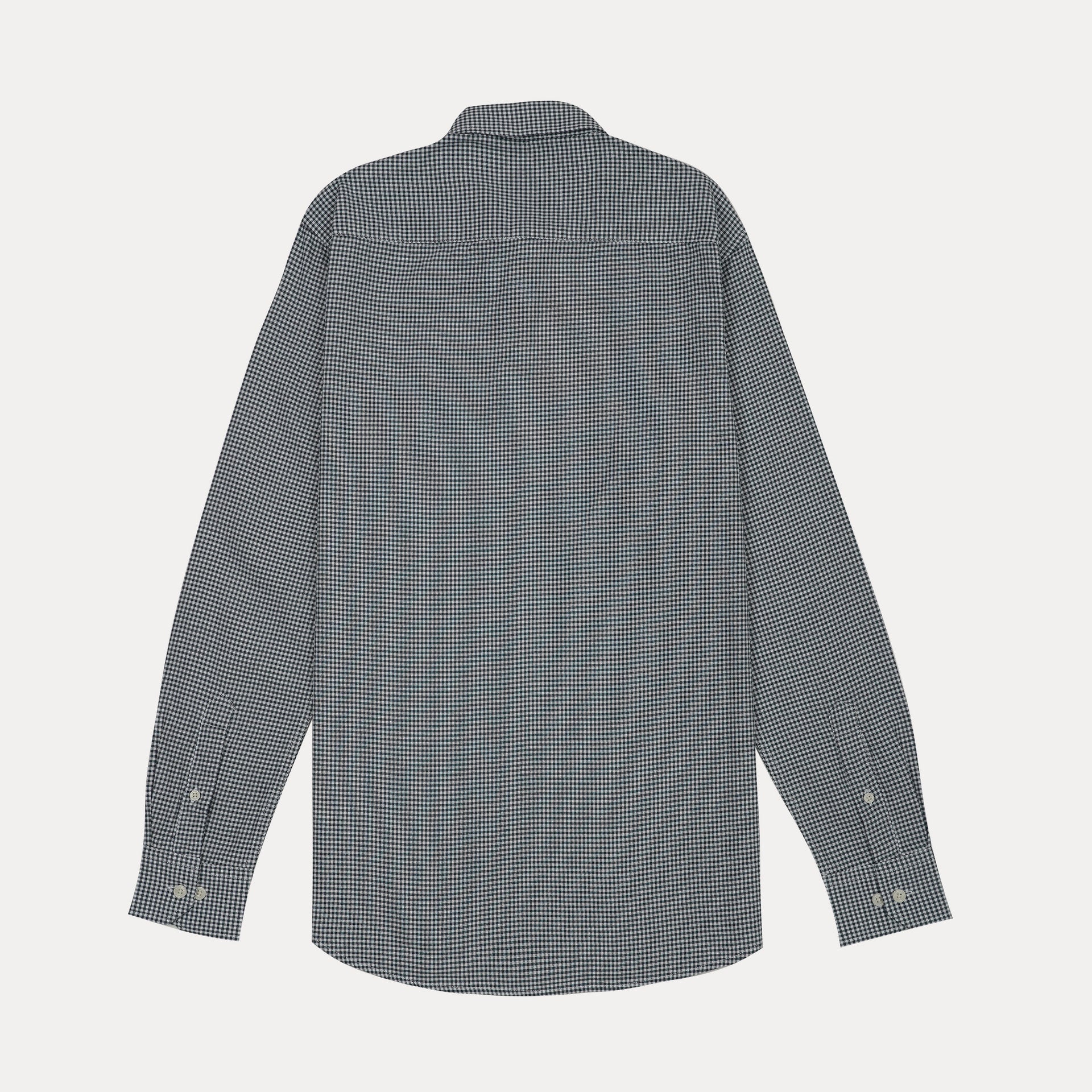 HACKETT Celestial Slate Slim Fit Long Sleeve Gingham Shirt
