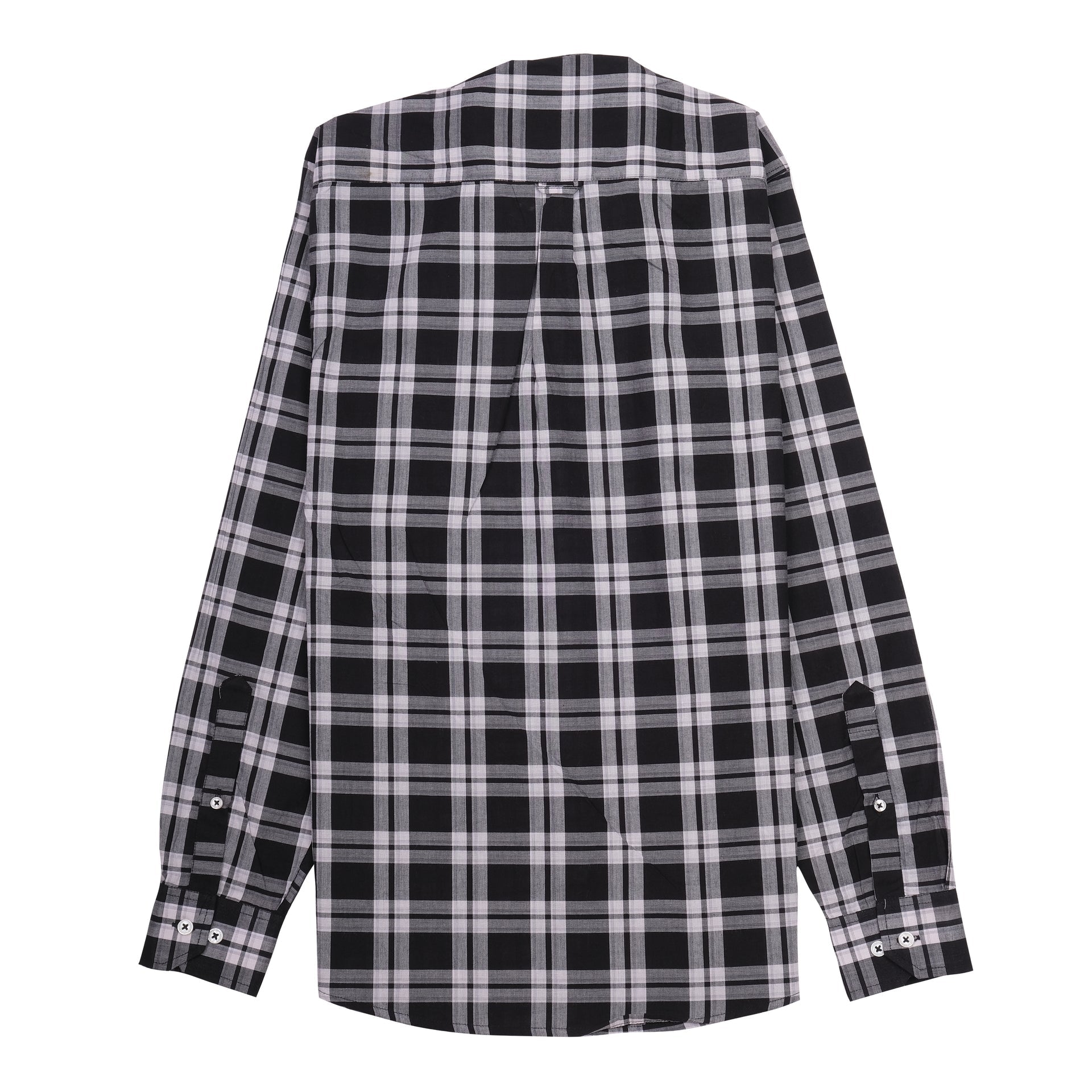LACOSTE Charcoal Plaid Classic Fit Long Sleeve Button-Up Shirt