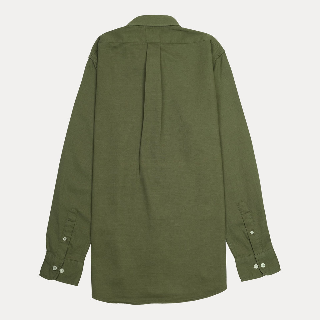 BROOKS BROTHERS Mystic Olive Classic Fit Long Sleeve Button-Down Shirt