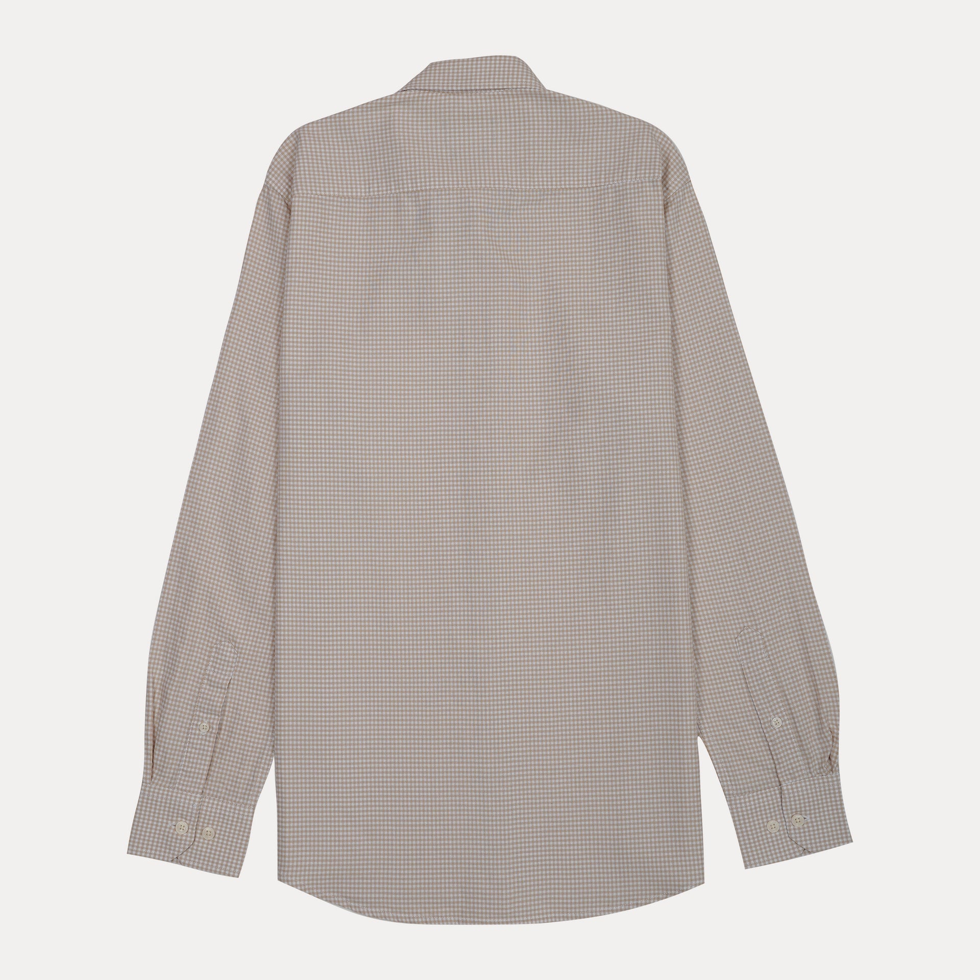 HACKETT Sunbeam Almond Tailored Fit Long Sleeve Gingham Shirt