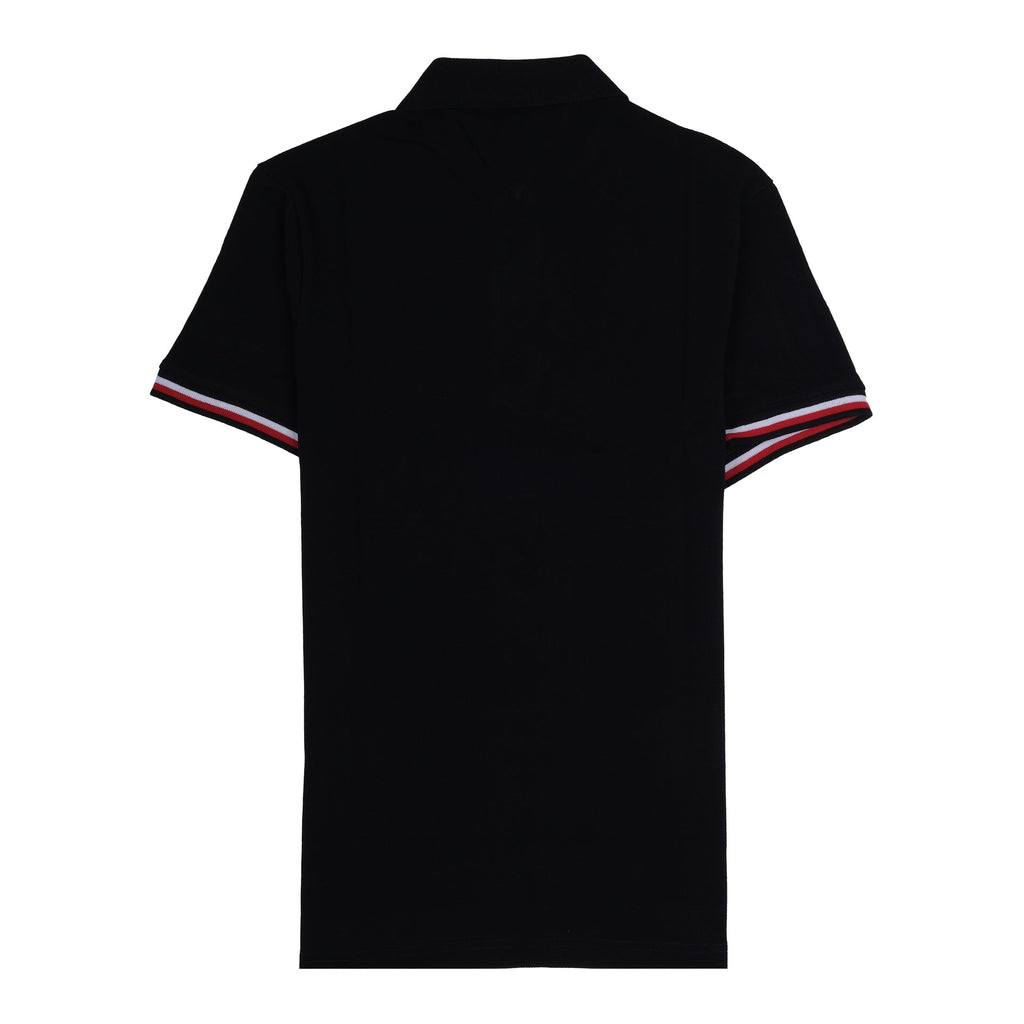 TOMMY HILFIGER Midnight Obsidian Slim Fit Organic Cotton Polo Shirt