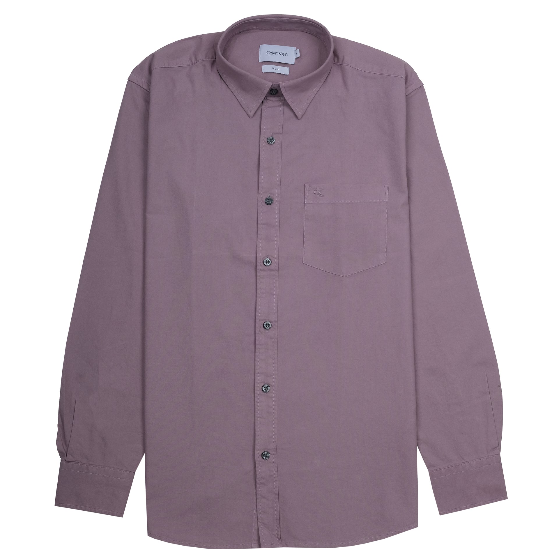 CALVIN KLEIN Serene Lilac Slim Fit Long Sleeve Shirt