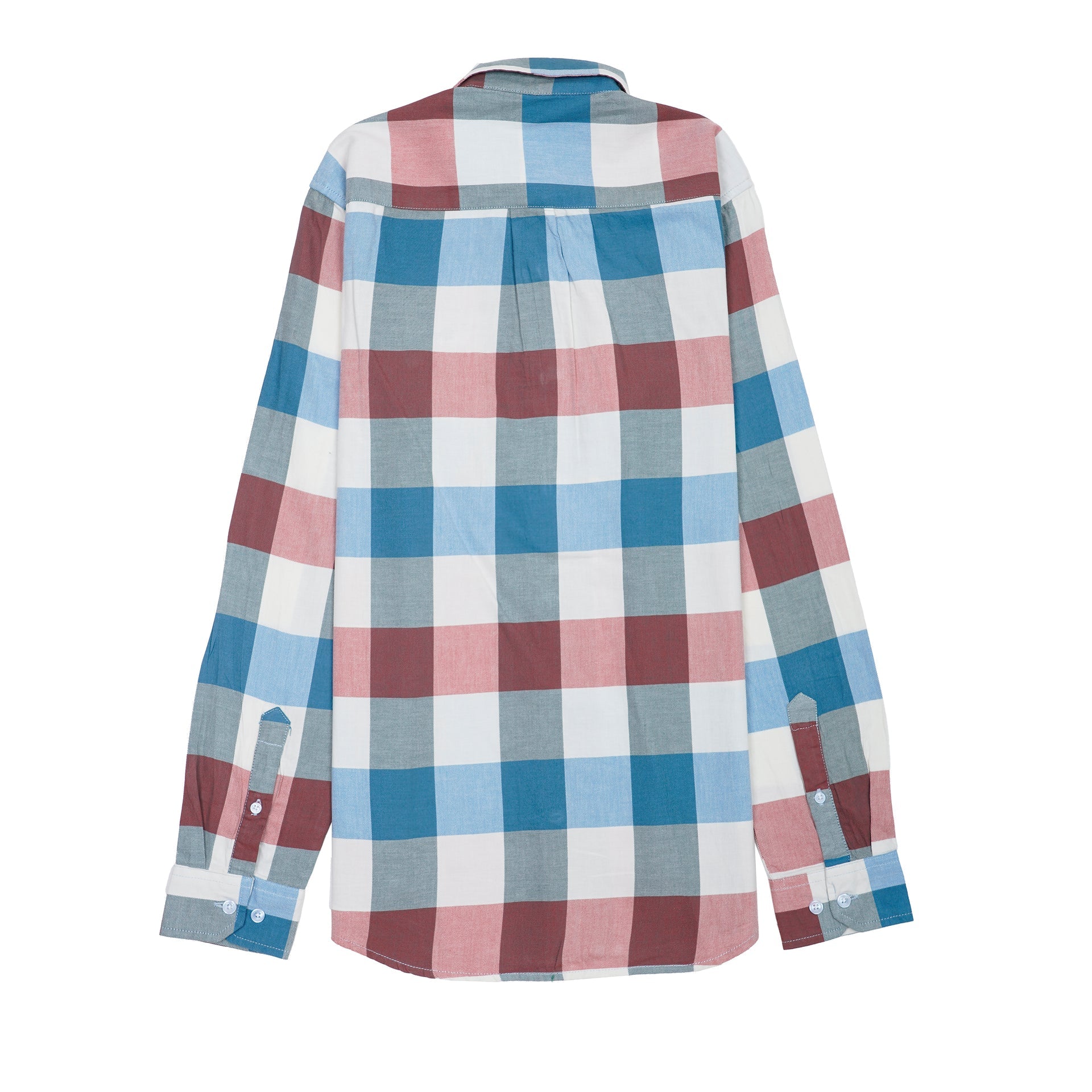 LACOSTE Prismatic Jade Tailored Fit Long Sleeve Checkered Shirt