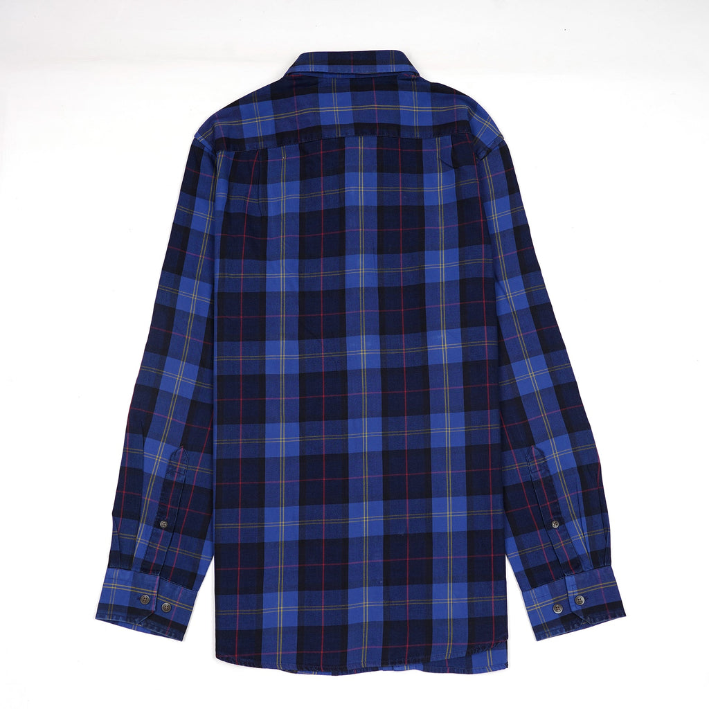 NAUTICA Oceanic Teal Tailored Fit Long Sleeve Flannel Shirt
