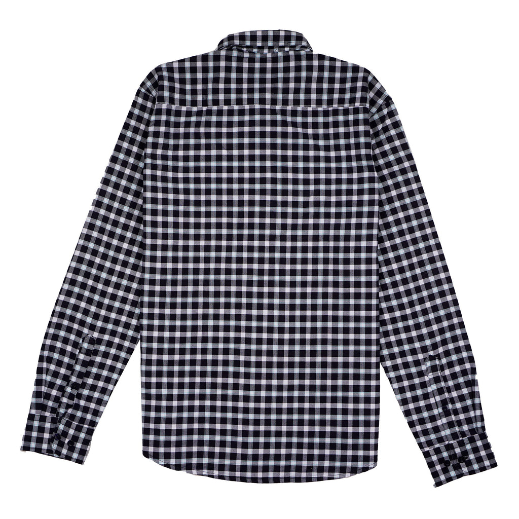 LACOSTE Lucent Sable Umber Tailored Fit Long Sleeve Check Shirt
