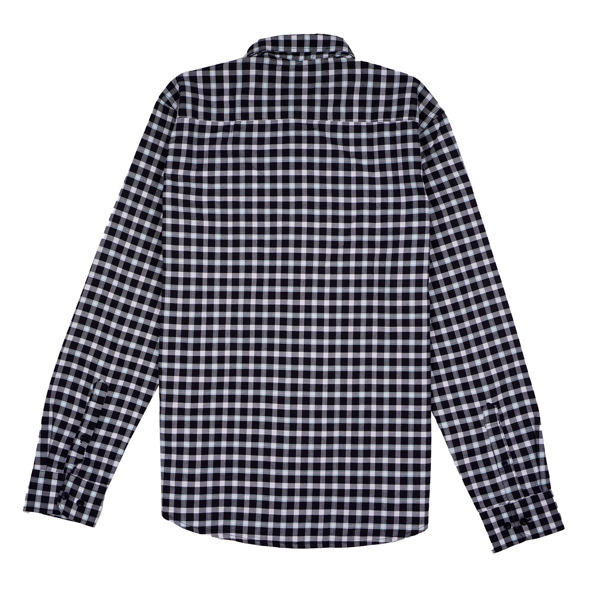 LACOSTE Lucent Sable Umber Tailored Fit Long Sleeve Check Shirt