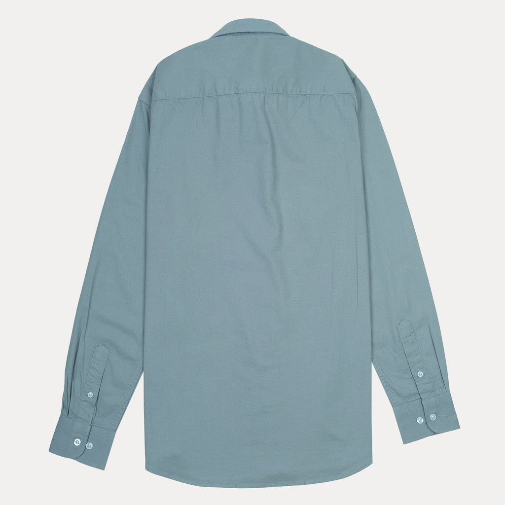 LACOSTE Tranquil Teal Classic Fit Long Sleeve Button-Up Shirt
