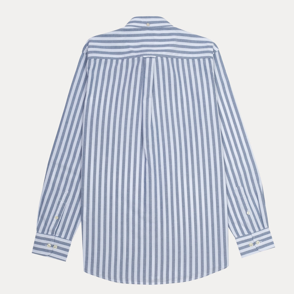 GANT Tranquil Azure Tailored Fit Long Sleeve Striped Shirt
