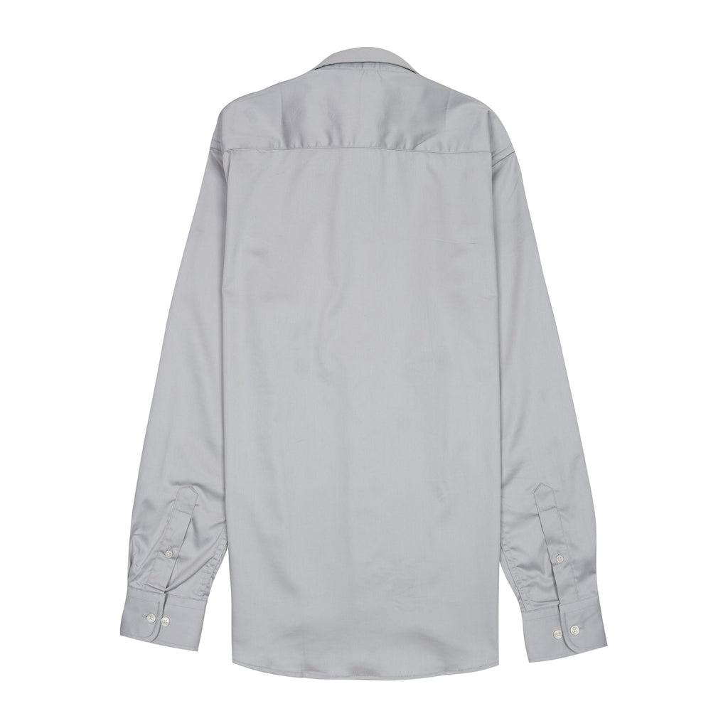 TOMMY HILFIGER Misty Ash Slim Fit Long Sleeve Button-Down Shirt