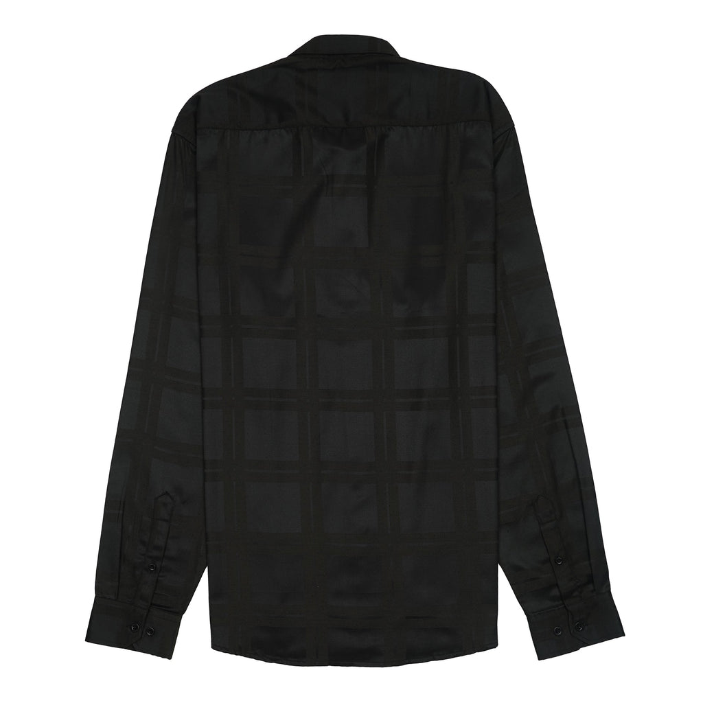 A|X Prismatic Onyx Whisper Slim Fit Long Sleeve Satin Shirt