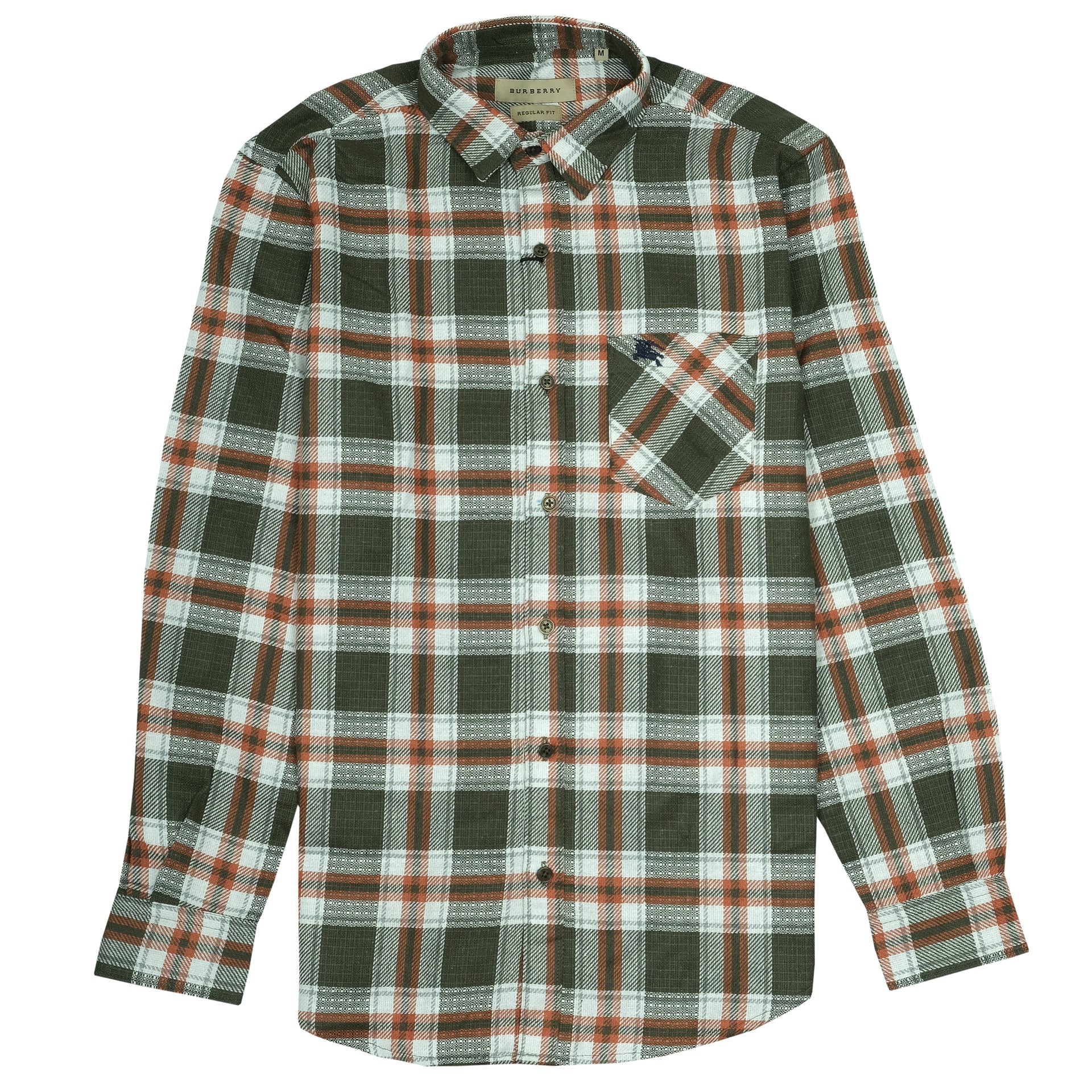 BURBERRY Enchanted Forest Check Flannel Long Sleeve Shirt