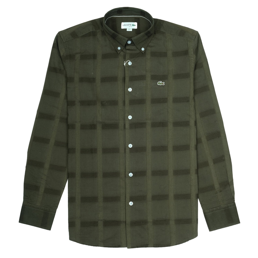 LACOSTE Forest Canopy Slim Fit Long Sleeve Shirt
