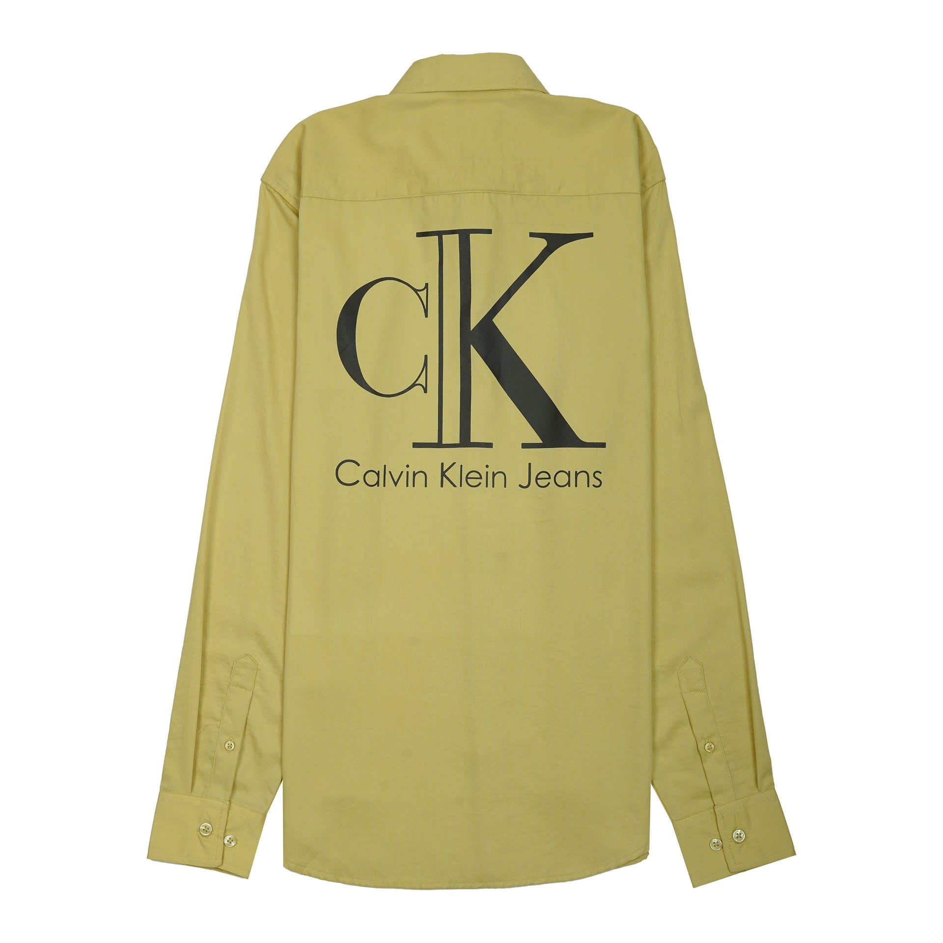 CALVIN KLEIN JEANS Enchanted Sage Slim Fit Long Sleeve Shirt