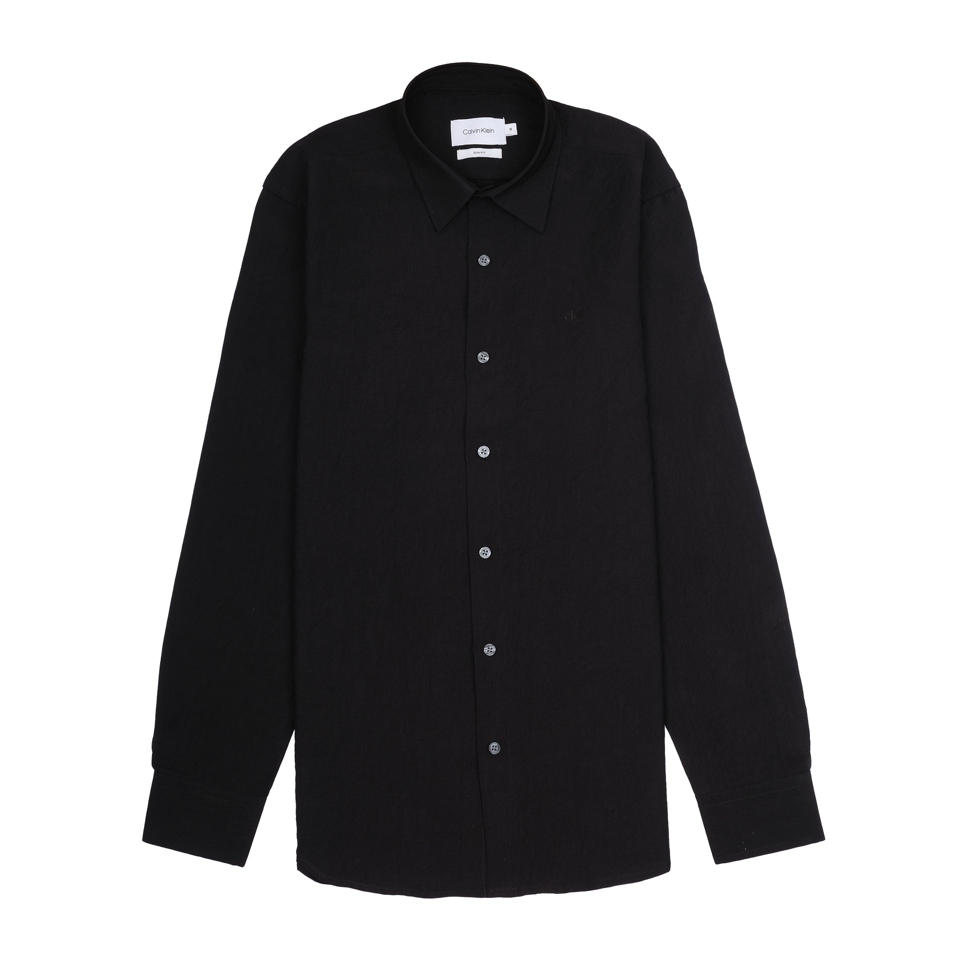 CALVIN KLEIN Midnight Noir Slim Fit Long Sleeve Dress Shirt