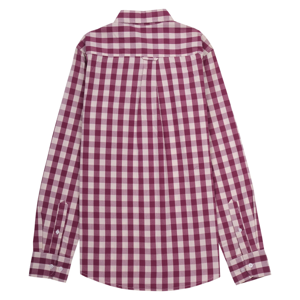 GANT Crimson Plaid Slim Fit Tech Prep Button-Up Shirt