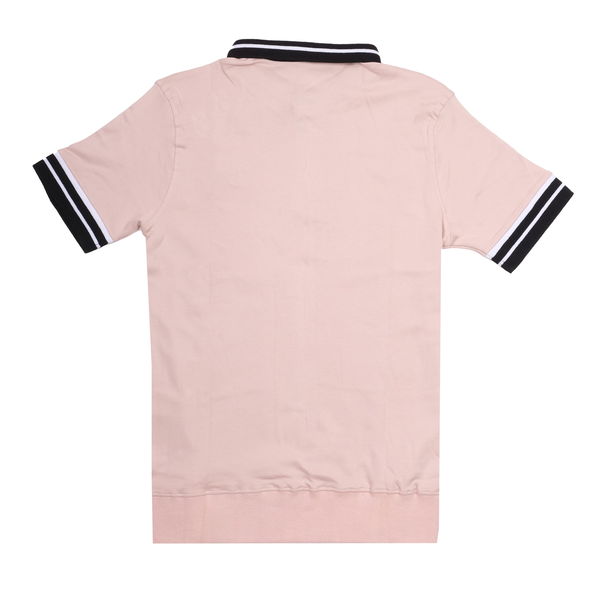 DOLCE&GABBANA Blush Petal Slim Fit Striped Collar Polo Shirt