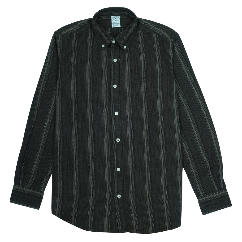 BROOKS BROTHERS Onyx Stripe Classic Fit Long Sleeve Button-Down Shirt