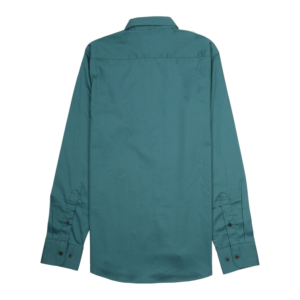 BOSS Oceanic Teal Slim Fit Long Sleeve Button-Up Shirt