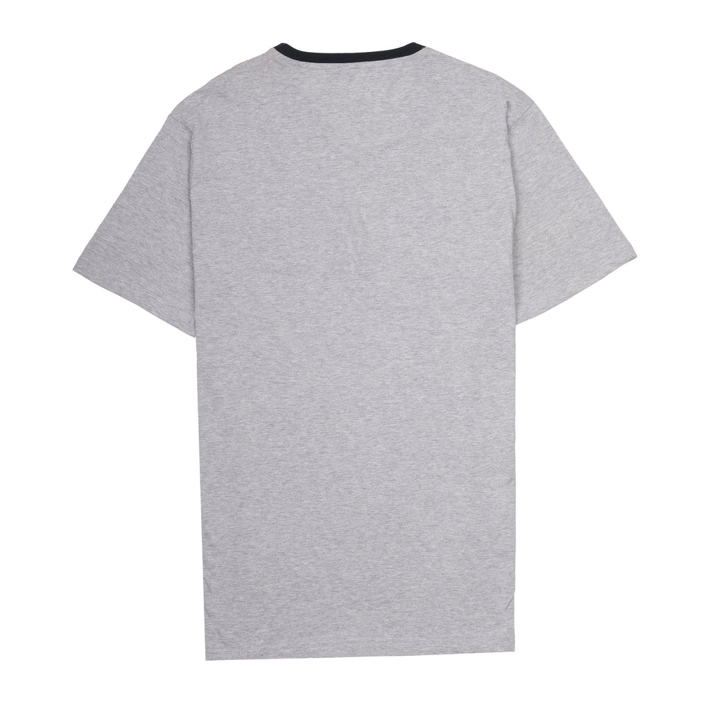 TOMMY HILFIGER Misty Slate Oversized Graphic Logo Ringer Tee