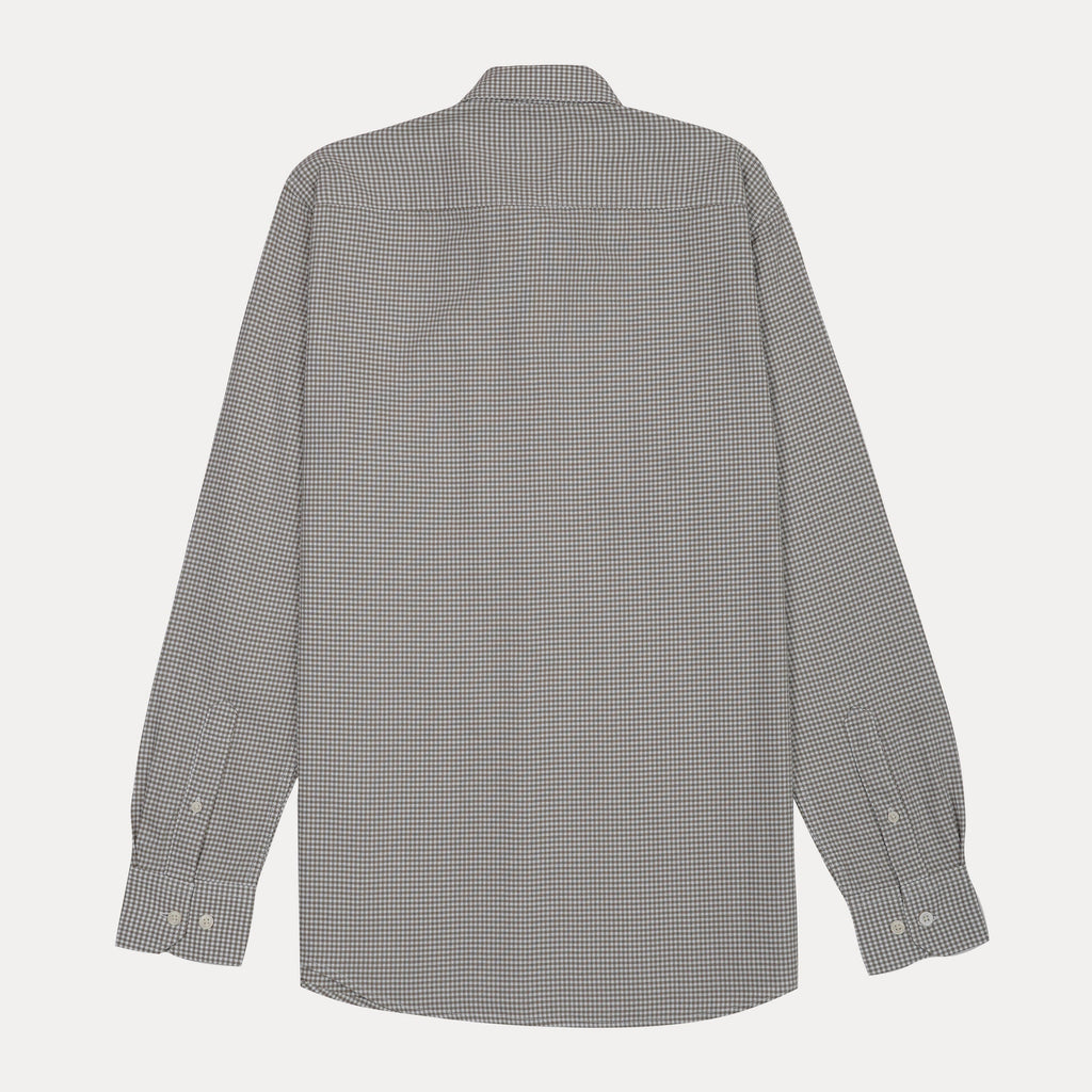 HACKETT Slate Storm Slim Fit Long Sleeve Gingham Shirt