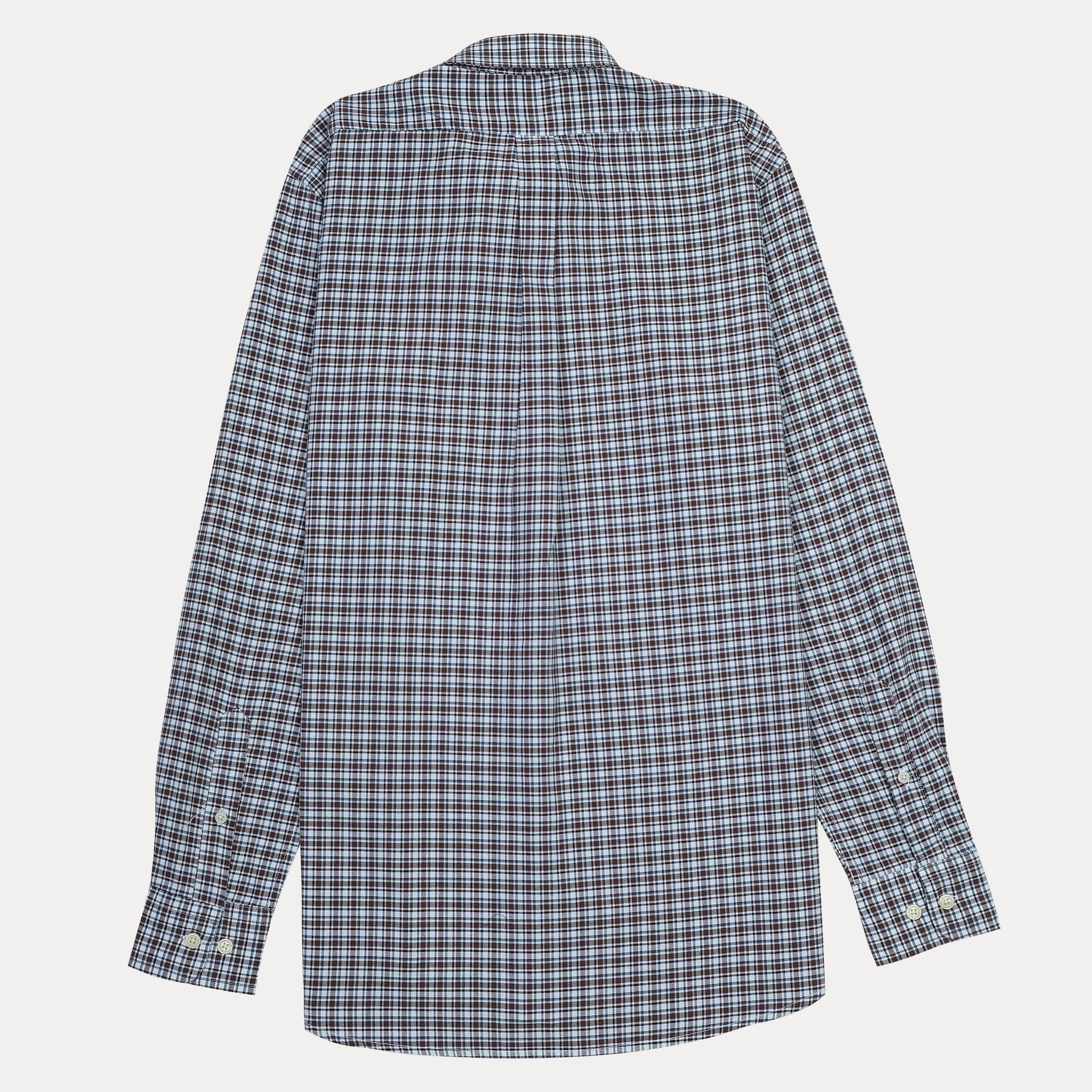 BROOKS BROTHERS Warm Chestnut Check Regent Fit Long Sleeve Button-Down Shirt