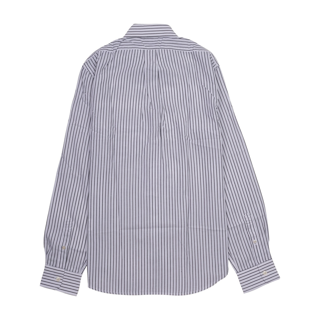 BROOKS BROTHERS Oceanic Sapphire Regal Fit Long Sleeve Striped Dress Shirt with Crest