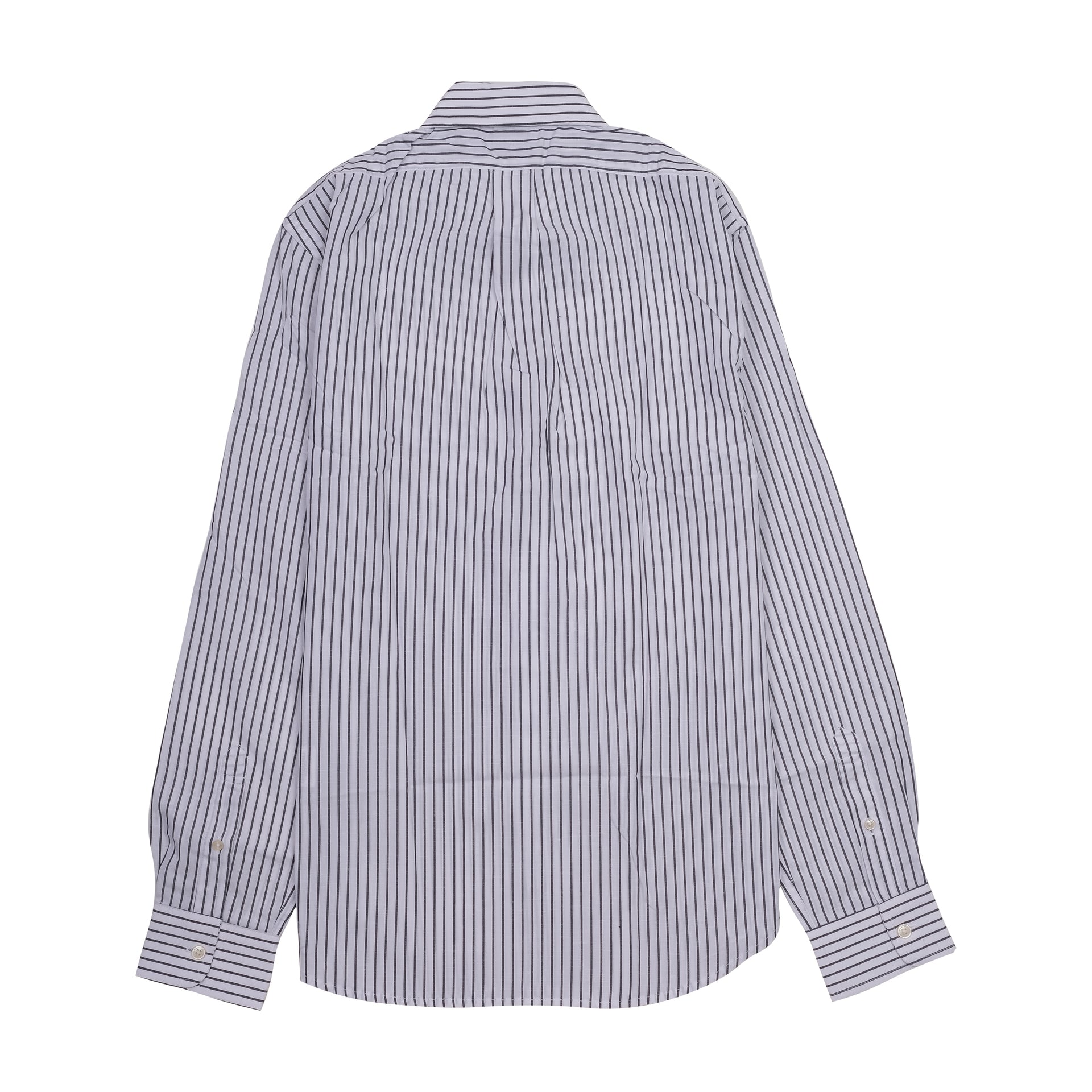 BROOKS BROTHERS Oceanic Sapphire Regal Fit Long Sleeve Striped Dress Shirt with Crest
