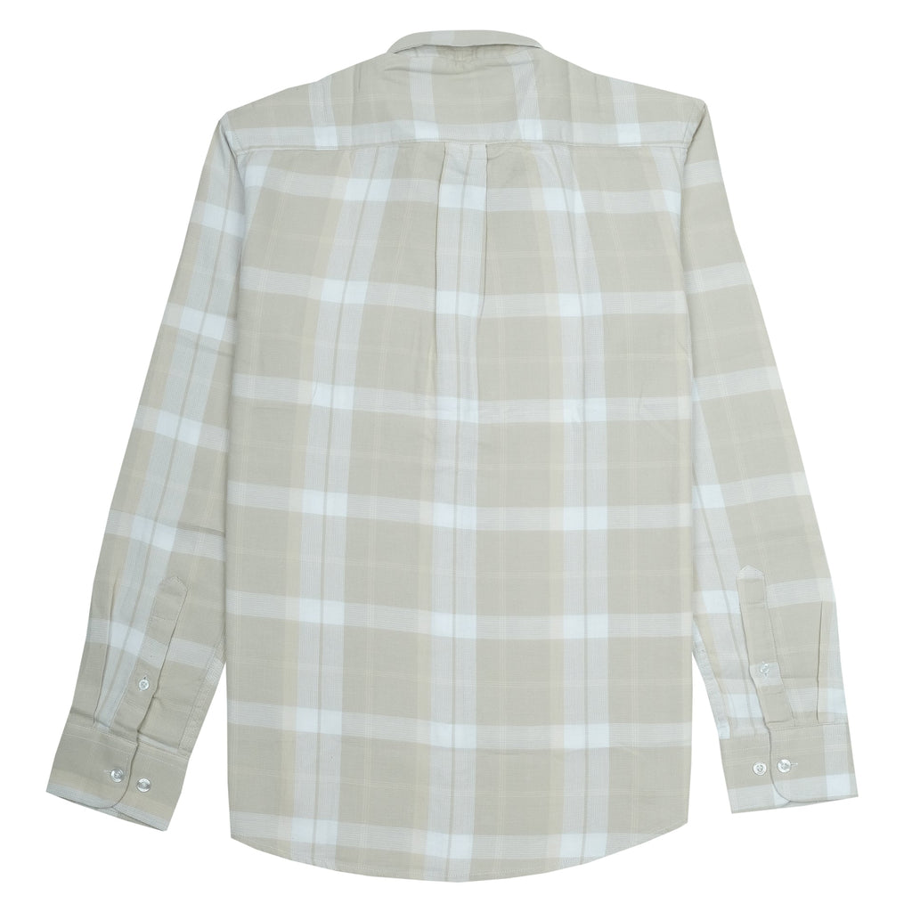 LACOSTE Sandstone Check Classic Fit Long Sleeve Button-Up Shirt