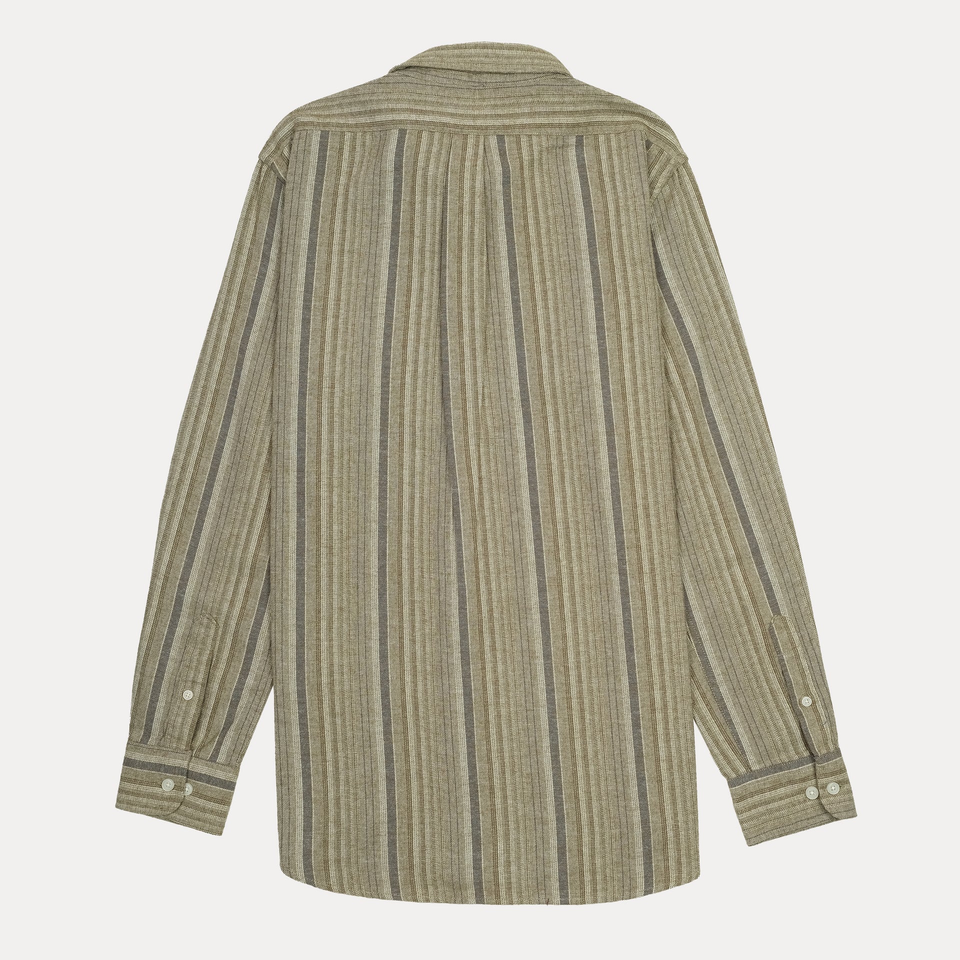 BROOKS BROTHERS Serene Sand Tailored Fit Long Sleeve Striped Shirt