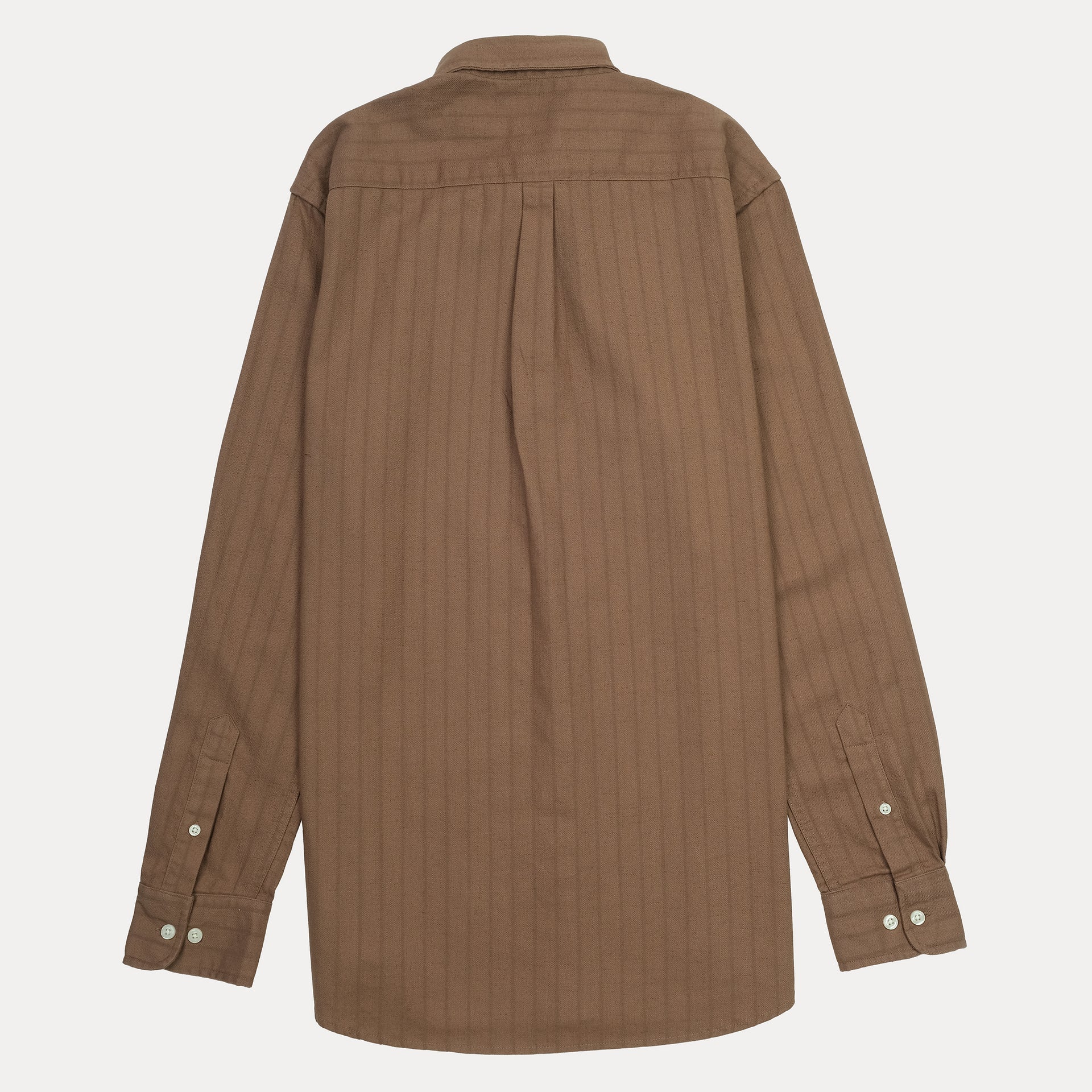 POLO RALPH LAUREN Rustic Chestnut Tailored Fit Long Sleeve Striped Shirt