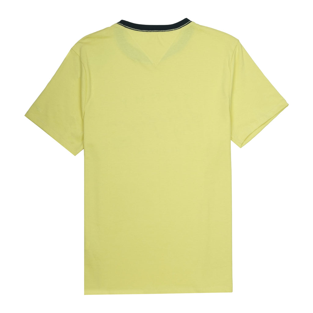 TOMMY HILFIGER Luminous Lemon Graphic Logo Crew Neck Tee