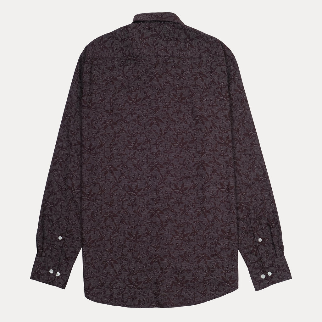 TOMMY HILFIGER Men's Regular Fit Leaf Print Shirt