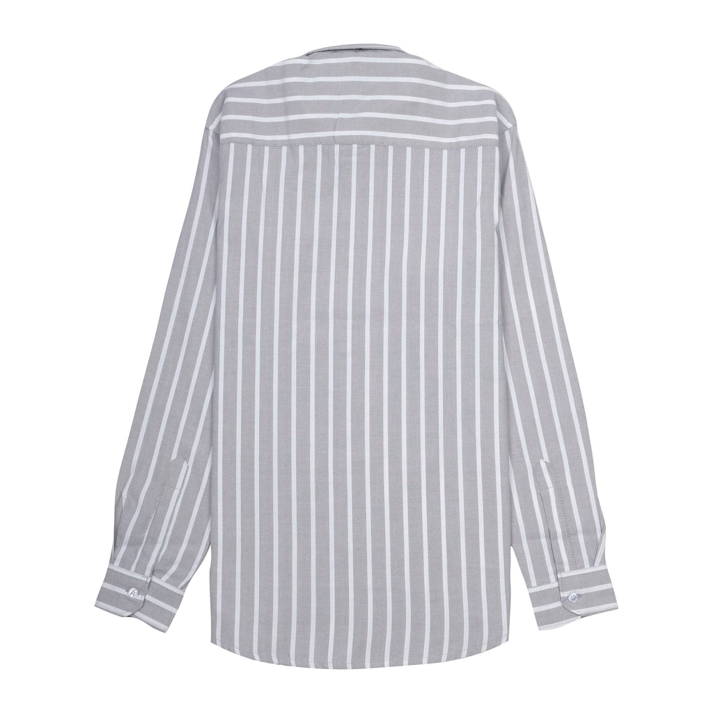 CALVIN KLEIN Silver Mist Slim Fit Long Sleeve Button-Up Shirt