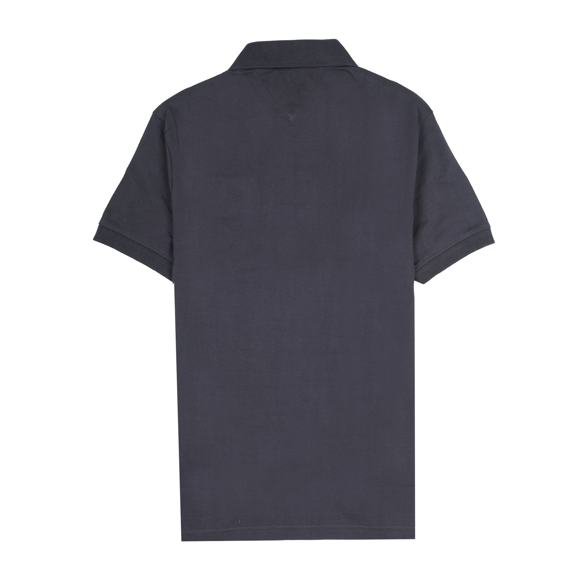 TOMMY HILFIGER Urban Charcoal Slate Organic Cotton Zip Polo