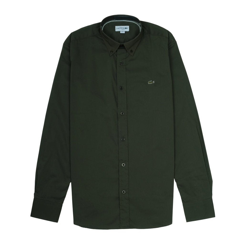 LACOSTE Forest Canopy Classic Fit Long Sleeve Button-Up Shirt